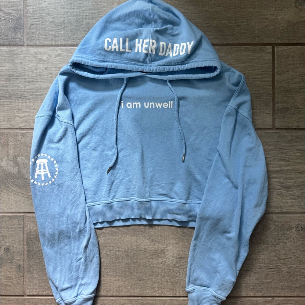 Call Her Daddy Cropped Hoodie